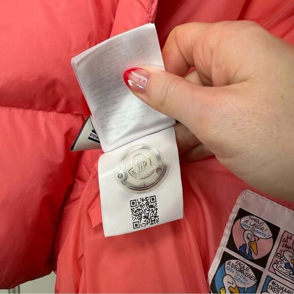 Moncler Kids Snap Button Caille  Giubbotto Snap Button Down Puffer Jacket - Picture 9 of 12